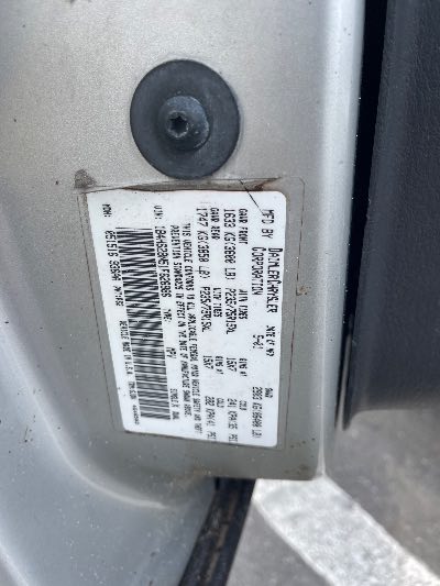 2001 Dodge Durango Location - Chrysler - Row 44 - Stock # H53591