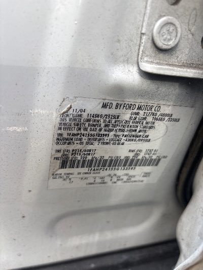 2005 Ford Five Hundred Location - Ford - Row 28 - Stock # H53614