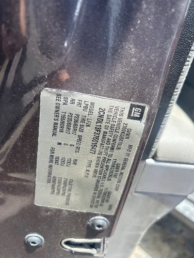 2007 Chevrolet Equinox Location - GM - Row 35 - Stock # H53487