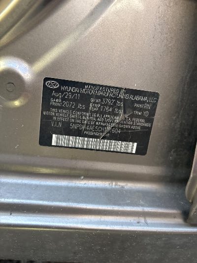 2012 Hyundai Elantra Location - Imports - Row 14 - Stock # H53618