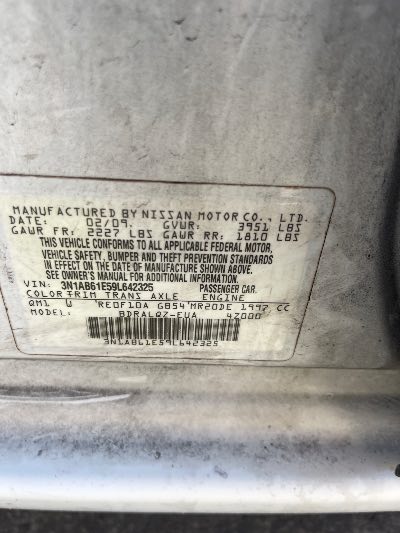 2009 Nissan Sentra Location - Imports - Row 15 - Stock # H53603
