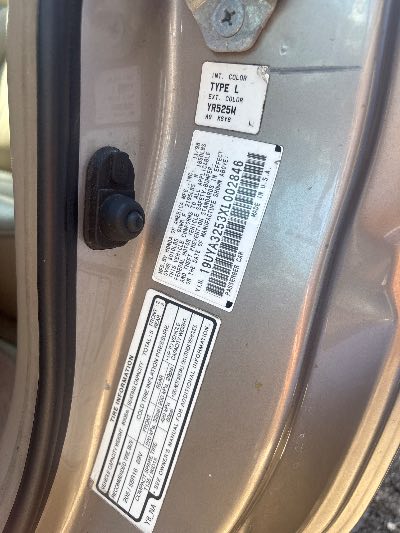1999 Acura CL Location - Imports - Row 15 - Stock # H53650