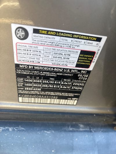 2008 Mercedes-Benz M-Class Location - Imports - Row 15 - Stock # H53619