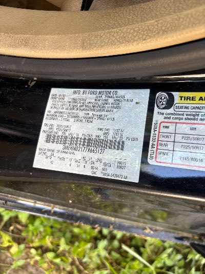 2007 Mercury Milan Location - Ford - Row 30 - Stock # H53082