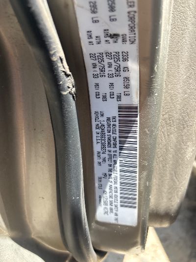 2003 Jeep Grand Cherokee Location - Chrysler - Row 46 - Stock # H53690
