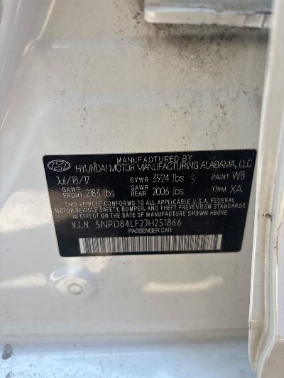 2018 Hyundai Elantra Location - Imports - Row 17 - Stock # H53708