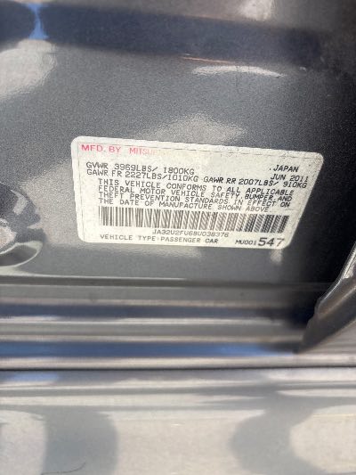 2011 Mitsubishi Lancer Location - Imports - Row 19 - Stock # H53722