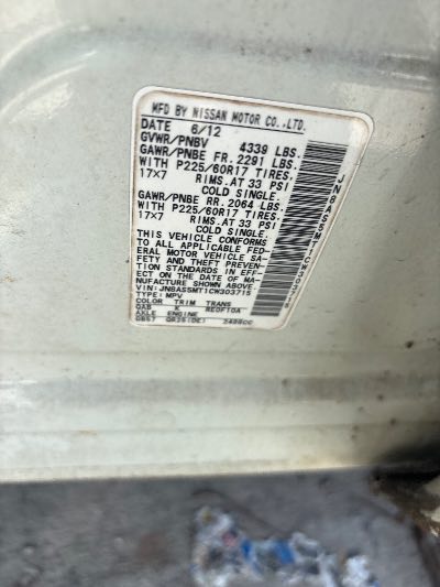 2012 Nissan Rogue Location - Imports - Row 21 - Stock # H53714