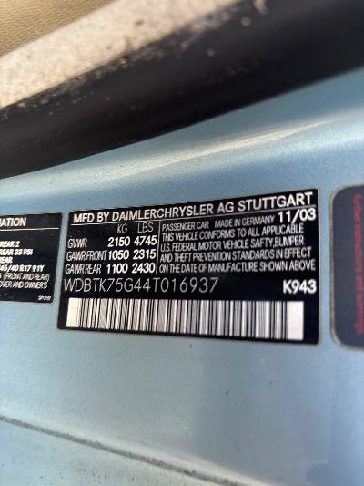 2004 Mercedes-Benz CLK-Class Location - Imports - Row 4 - Stock # H53296