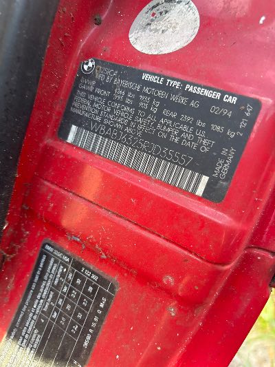 1994 BMW 3 Series Location - Imports - Row 4 - Stock # H53283