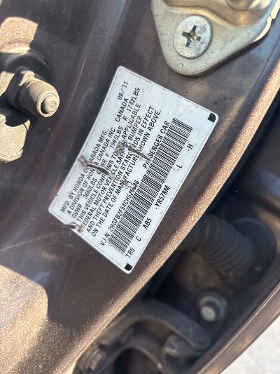 2012 Honda Civic Sdn Location - Imports - Row 21 - Stock # H53749