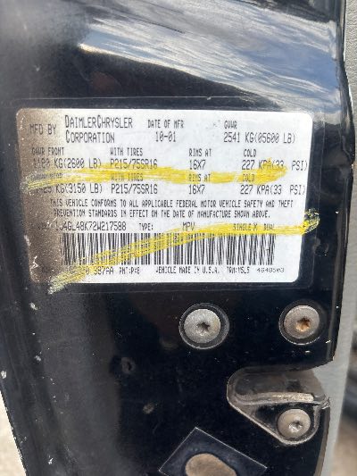 2005 Jeep Liberty Location - Chrysler - Row 46 - Stock # H53691
