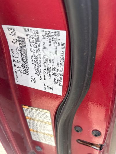 2004 Mercury Mountaineer Location - Ford - Row 30 - Stock # H53801