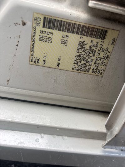 2011 Nissan Altima Location - Imports - Row 22 - Stock # H53790