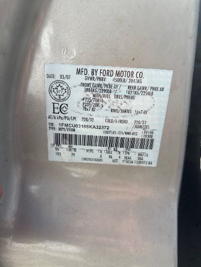 2008 Ford Escape Location - Ford - Row 33 - Stock # H53826