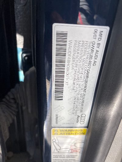 2008 Audi A4 Location - Imports - Row 22 - Stock # H53776