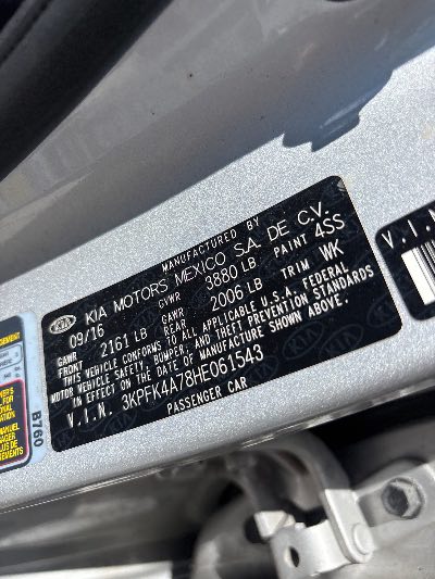 2017 Kia Forte Location - Imports - Row 26 - Stock # H53888