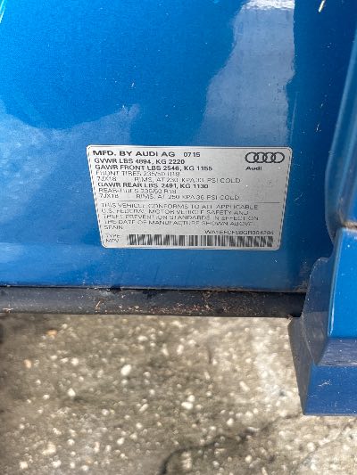 2016 Audi Q3 Location - Imports - Row 999 - Stock # H53920