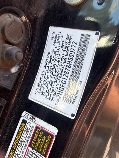 2008 Honda Civic Location - Imports - Row 26 - Stock # H53932
