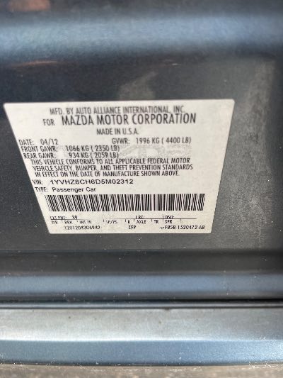 2013 Mazda Mazda6 Location - Imports - Row 32 - Stock # H53969