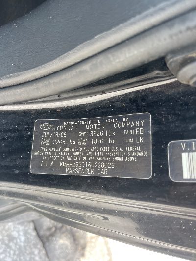 2006 Hyundai Tiburon Location - Imports - Row 44 - Stock # H53992