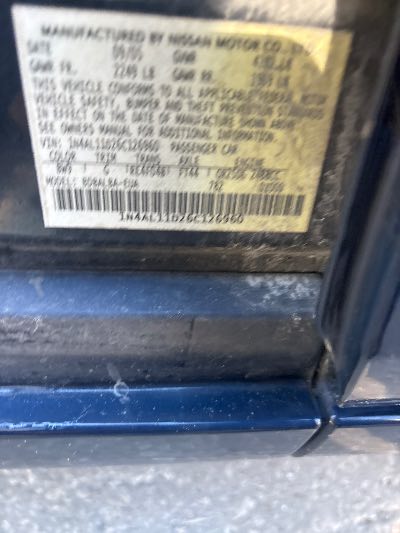 2006 Nissan Altima Location - Imports - Row 46 - Stock # H54043