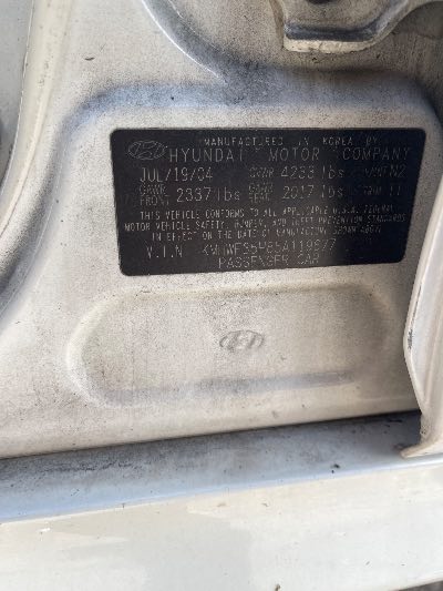 2005 Hyundai Sonata Location - Imports - Row 46 - Stock # H54044