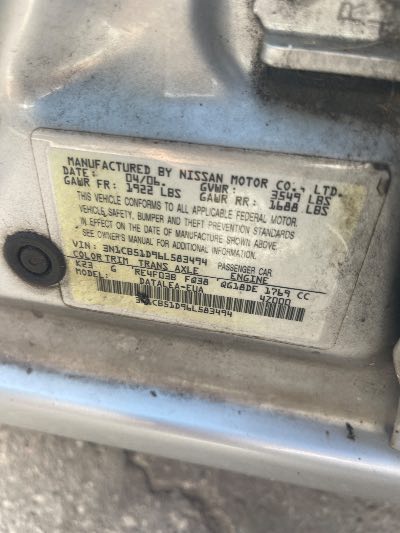 2006 Nissan Sentra Location - Imports - Row 2 - Stock # H54104