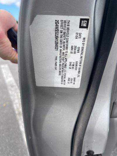 2004 Buick Century Location - GM - Row 28 - Stock # H54166