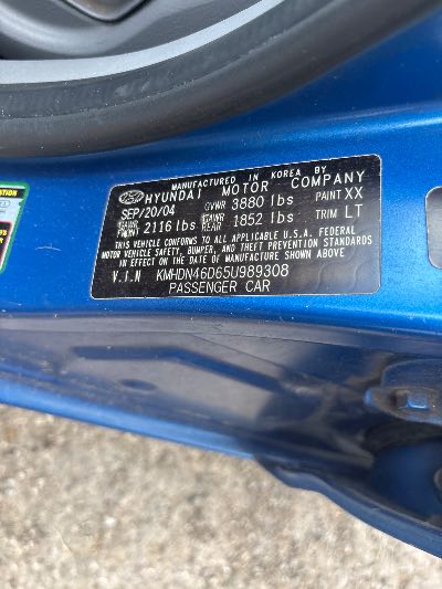 2005 Hyundai Elantra Location - Imports - Row 7 - Stock # H54194