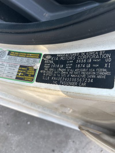 2009 Kia Rio5 Location - Imports - Row 7 - Stock # H54213