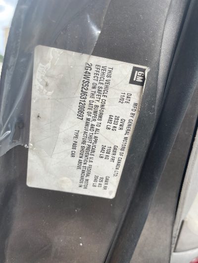 2003 Buick Century Location - GM - Row 30 - Stock # H54171