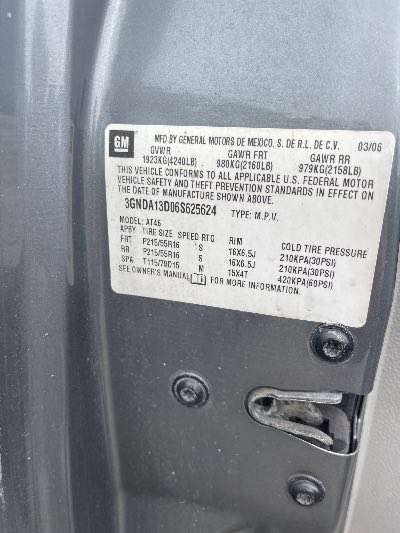 2006 Chevrolet HHR Location - GM - Row 30 - Stock # H54298