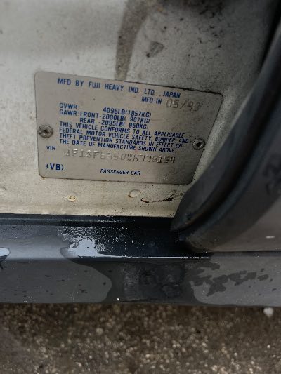 1998 Subaru Forester Location - Imports - Row 15 - Stock # H54340