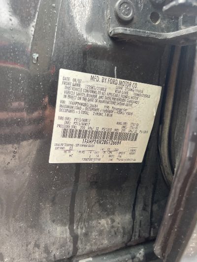 2008 Ford Taurus Location - Ford - Row 25 - Stock # H54356