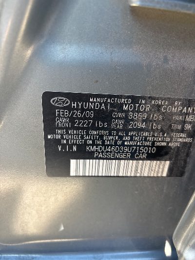 2009 Hyundai Elantra Location - Imports - Row 15 - Stock # H54390