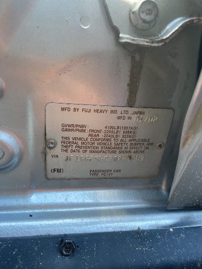 2002 Subaru Impreza Wagon Location - Imports - Row 15 - Stock # H54385