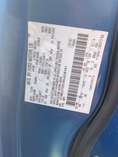 2010 Ford Explorer Location - Ford - Row 27 - Stock # H54434